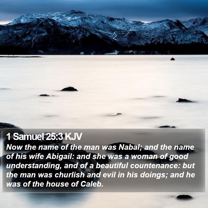 1 Samuel 25:3 KJV Bible Study