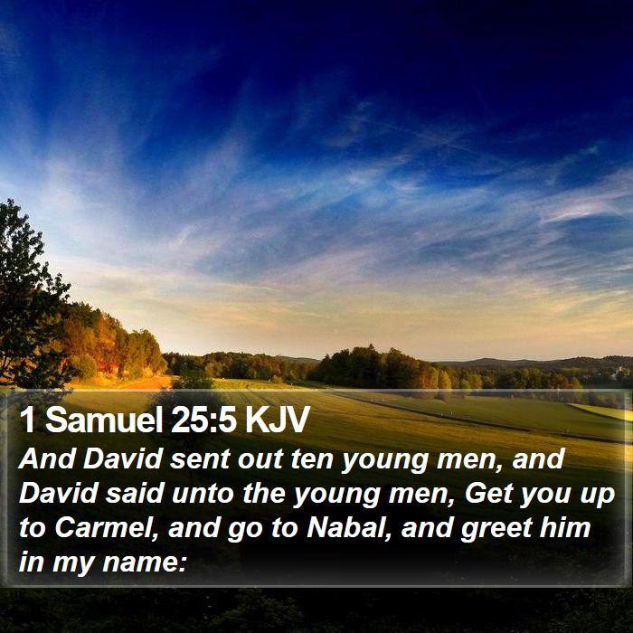 1 Samuel 25:5 KJV Bible Study