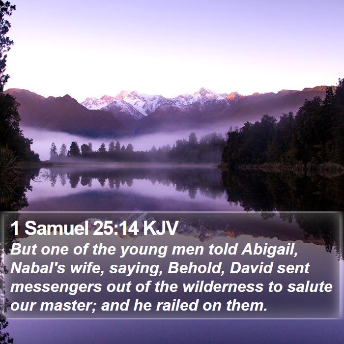 1 Samuel 25:14 KJV Bible Study