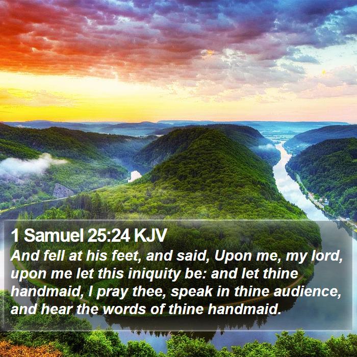 1 Samuel 25:24 KJV Bible Study