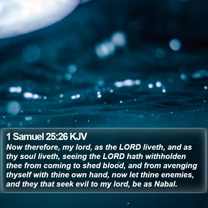 1 Samuel 25:26 KJV Bible Study