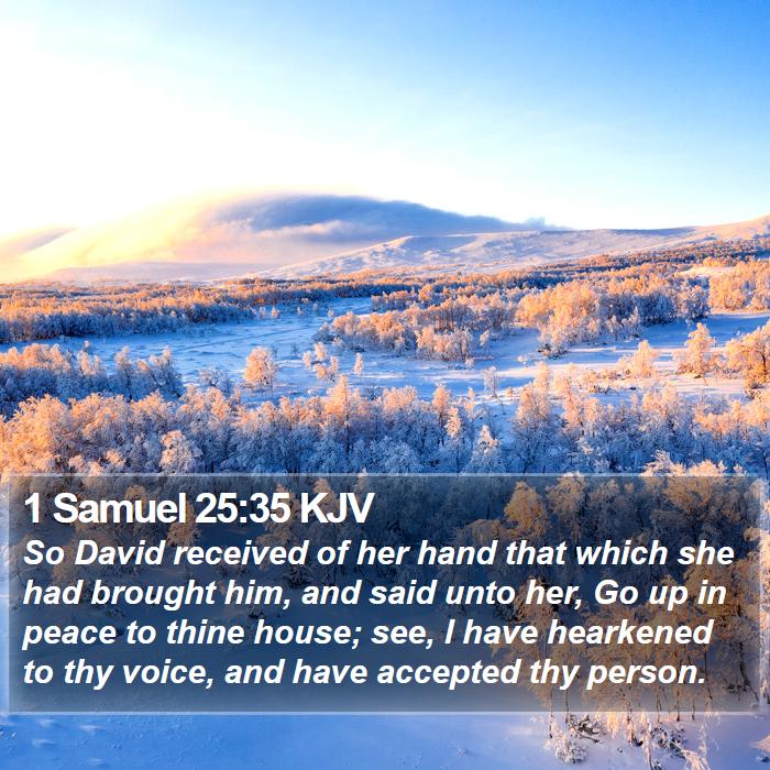 1 Samuel 25:35 KJV Bible Study