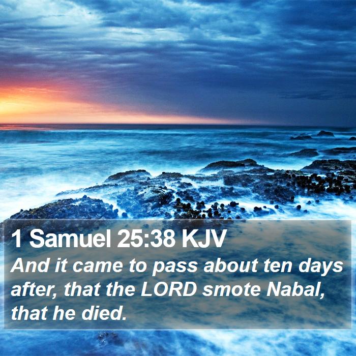 1 Samuel 25:38 KJV Bible Study