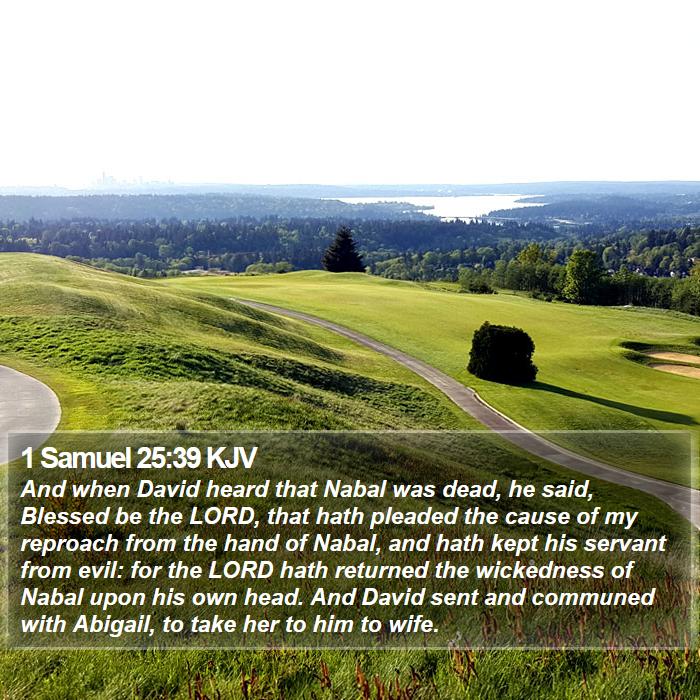 1 Samuel 25:39 KJV Bible Study