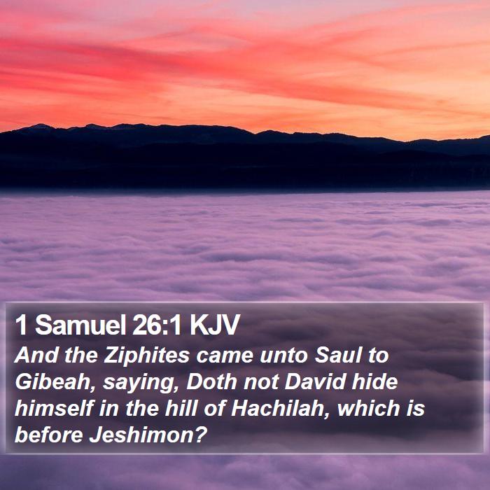 1 Samuel 26:1 KJV Bible Study