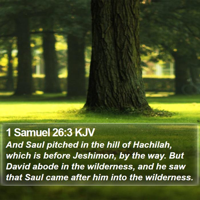 1 Samuel 26:3 KJV Bible Study