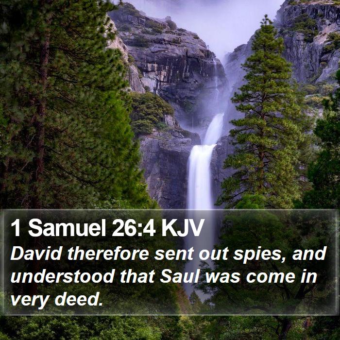 1 Samuel 26:4 KJV Bible Study