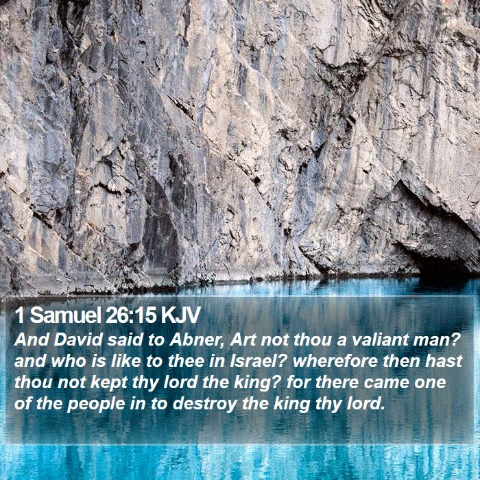 1 Samuel 26:15 KJV Bible Study