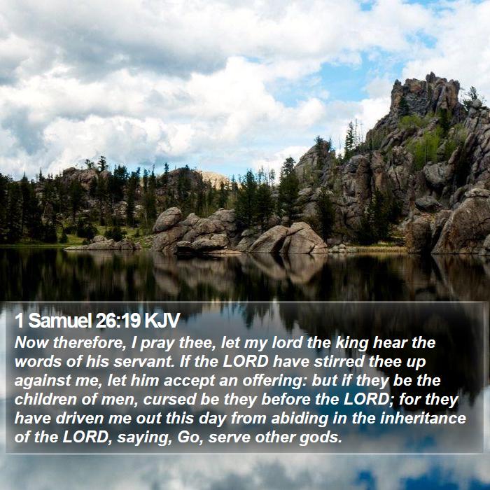 1 Samuel 26:19 KJV Bible Study