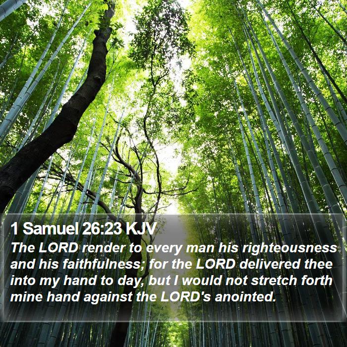 1 Samuel 26:23 KJV Bible Study