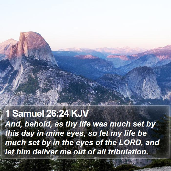 1 Samuel 26:24 KJV Bible Study