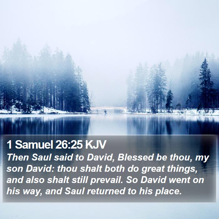 1 Samuel 26:25 KJV Bible Study