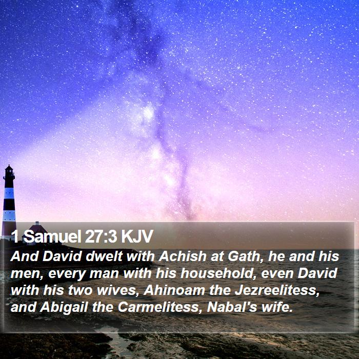 1 Samuel 27:3 KJV Bible Study