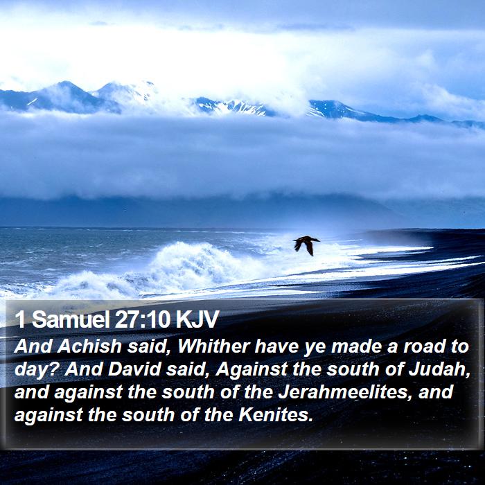 1 Samuel 27:10 KJV Bible Study