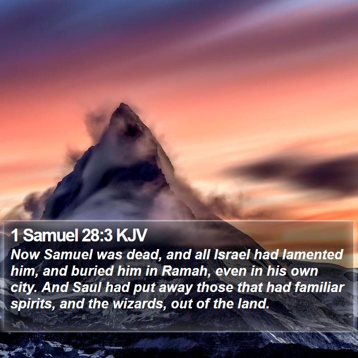 1 Samuel 28:3 KJV Bible Study