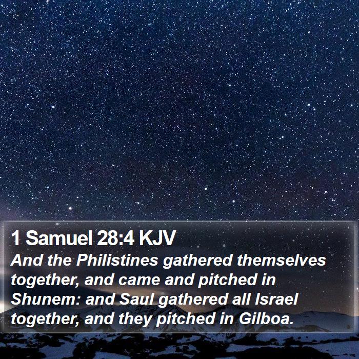 1 Samuel 28:4 KJV Bible Study