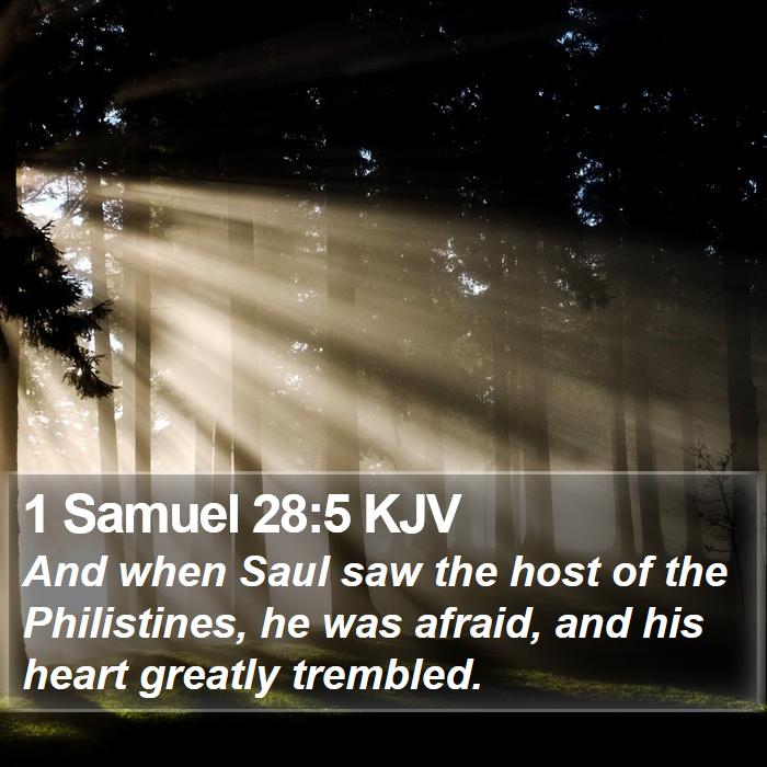 1 Samuel 28:5 KJV Bible Study