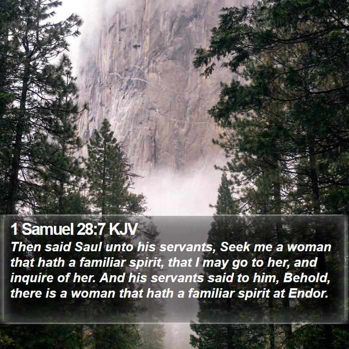 1 Samuel 28:7 KJV Bible Study