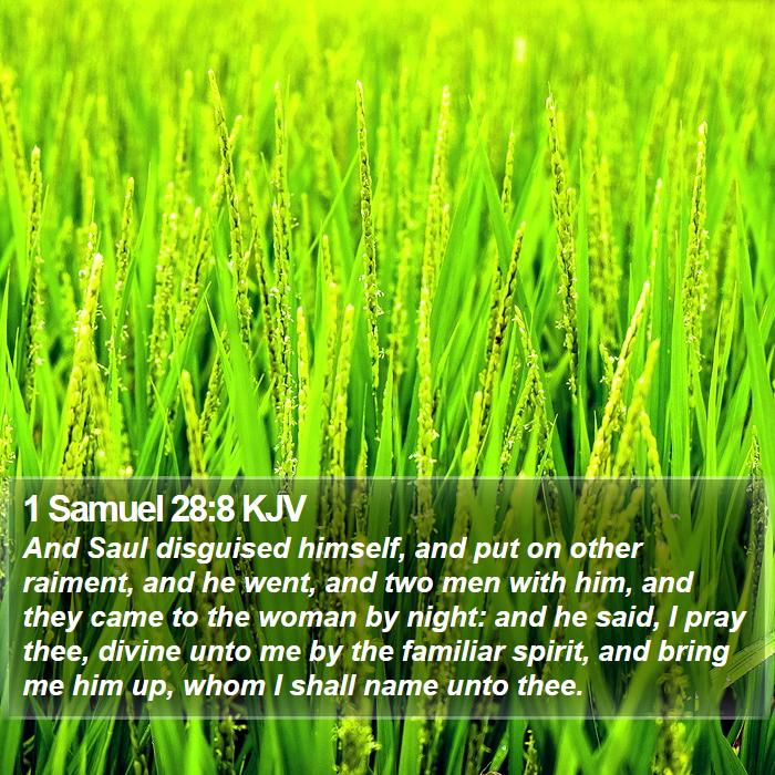 1 Samuel 28:8 KJV Bible Study