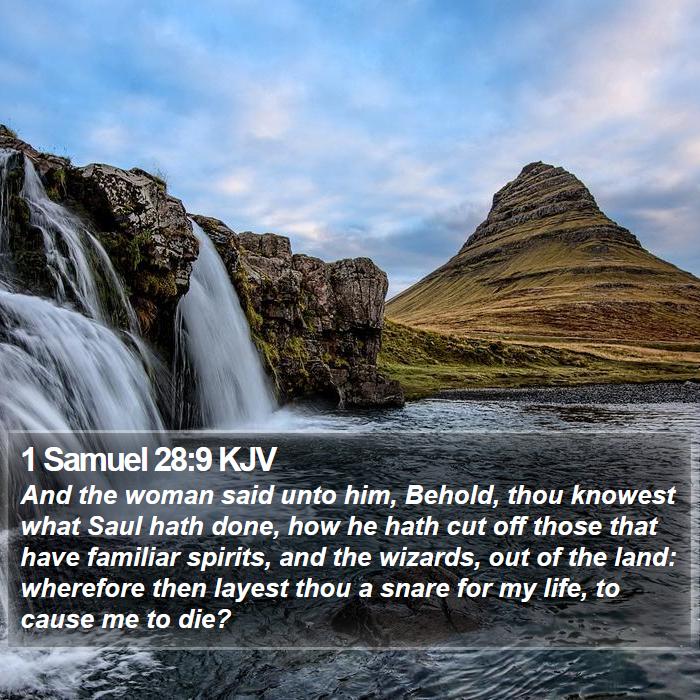 1 Samuel 28:9 KJV Bible Study