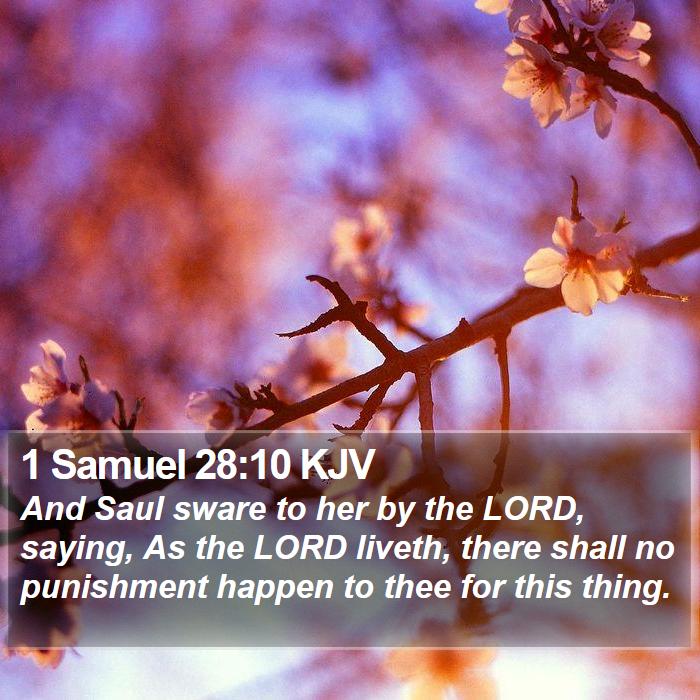 1 Samuel 28:10 KJV Bible Study