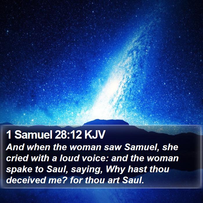 1 Samuel 28:12 KJV Bible Study