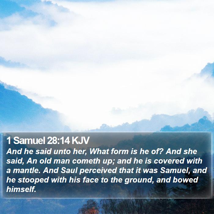 1 Samuel 28:14 KJV Bible Study