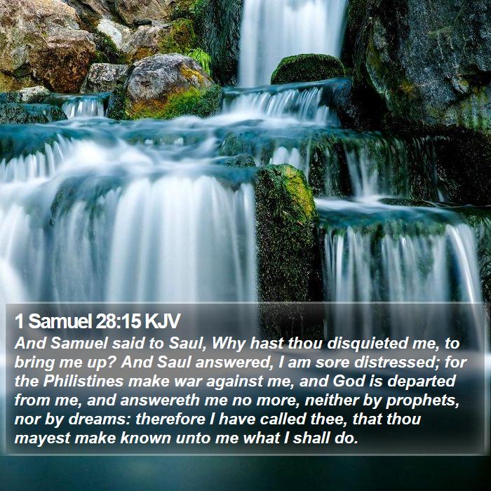 1 Samuel 28:15 KJV Bible Study