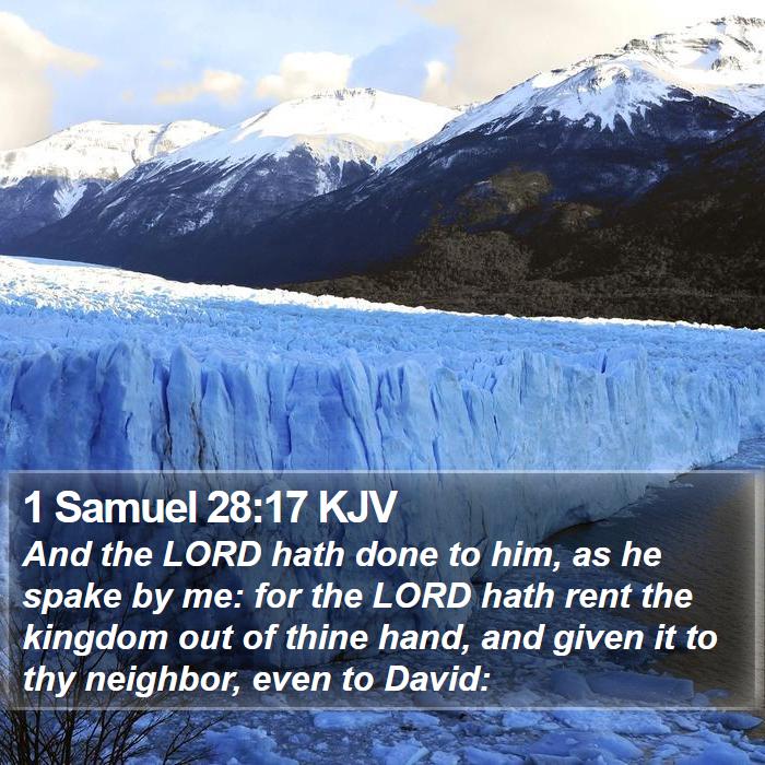 1 Samuel 28:17 KJV Bible Study