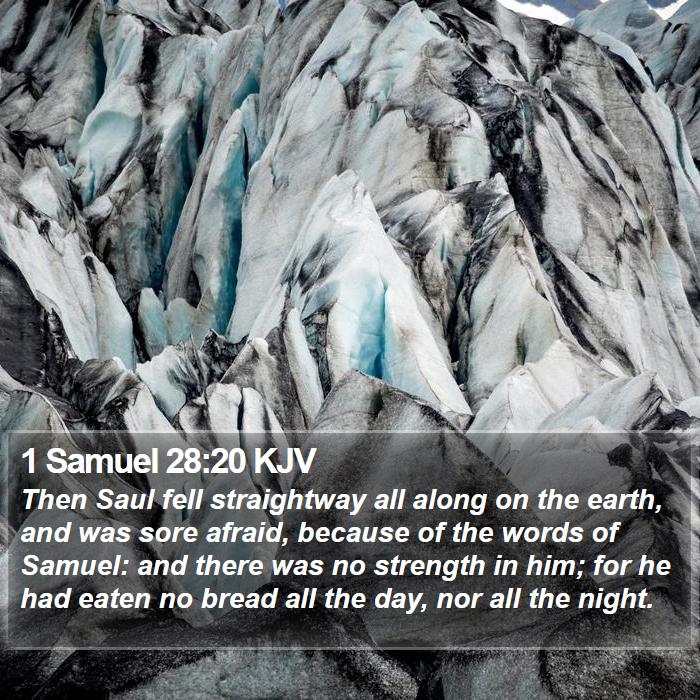 1 Samuel 28:20 KJV Bible Study