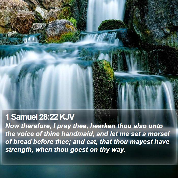 1 Samuel 28:22 KJV Bible Study