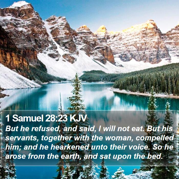 1 Samuel 28:23 KJV Bible Study