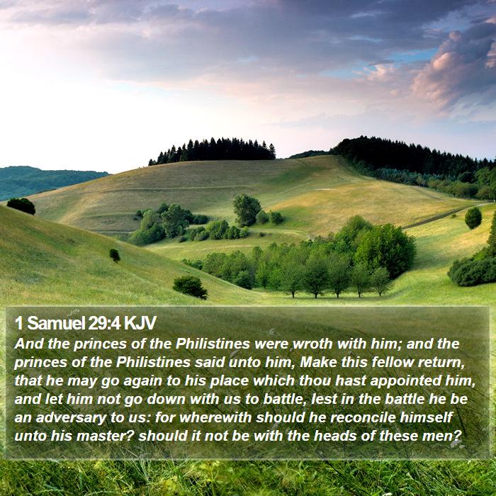 1 Samuel 29:4 KJV Bible Study