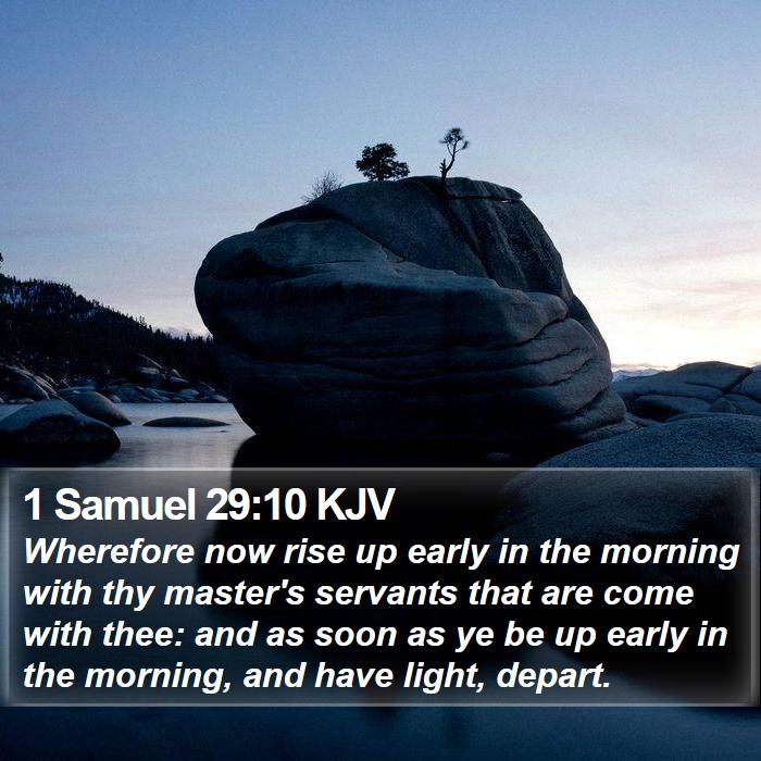 1 Samuel 29:10 KJV Bible Study