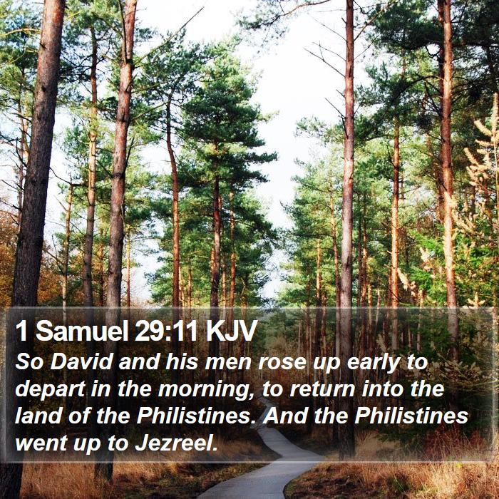 1 Samuel 29:11 KJV Bible Study