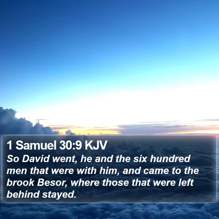 1 Samuel 30:9 KJV Bible Study