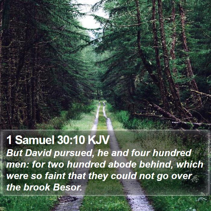 1 Samuel 30:10 KJV Bible Study