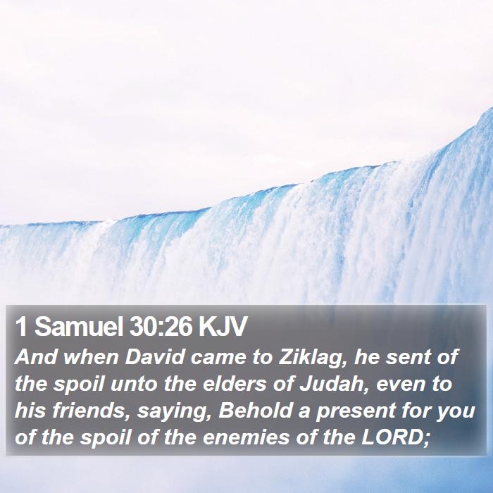 1 Samuel 30:26 KJV Bible Study