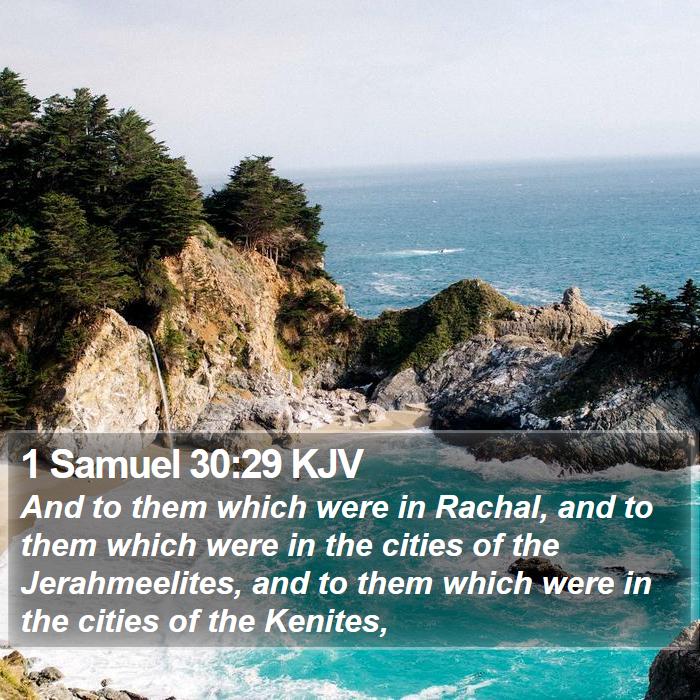 1 Samuel 30:29 KJV Bible Study