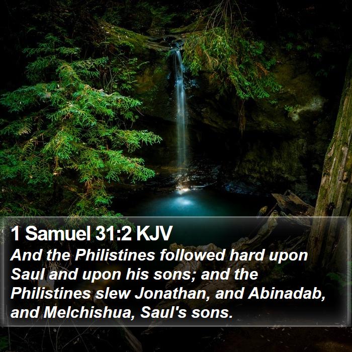 1 Samuel 31:2 KJV Bible Study