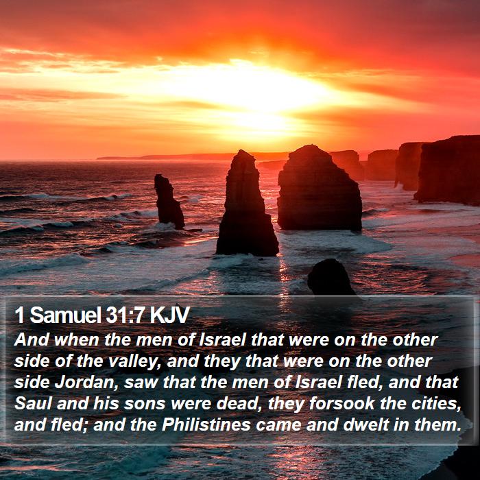 1 Samuel 31:7 KJV Bible Study