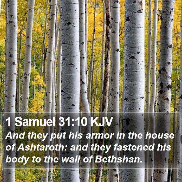 1 Samuel 31:10 KJV Bible Study