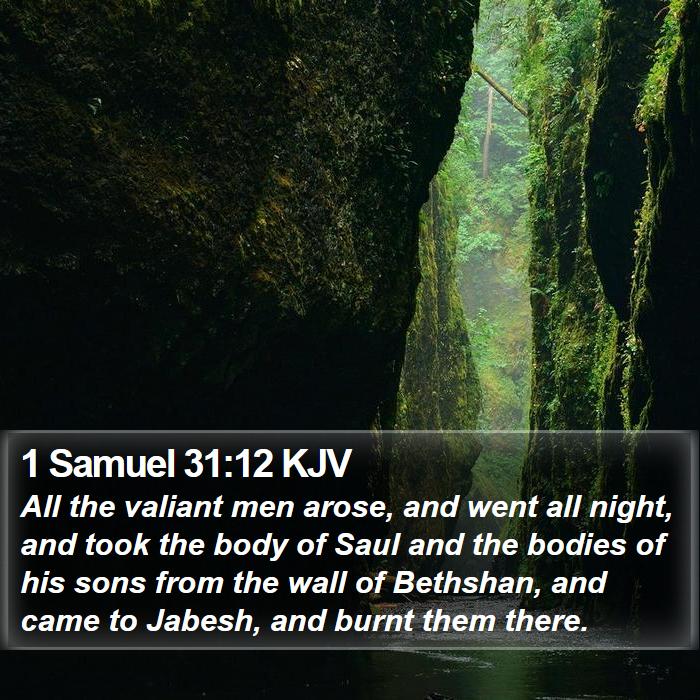 1 Samuel 31:12 KJV Bible Study