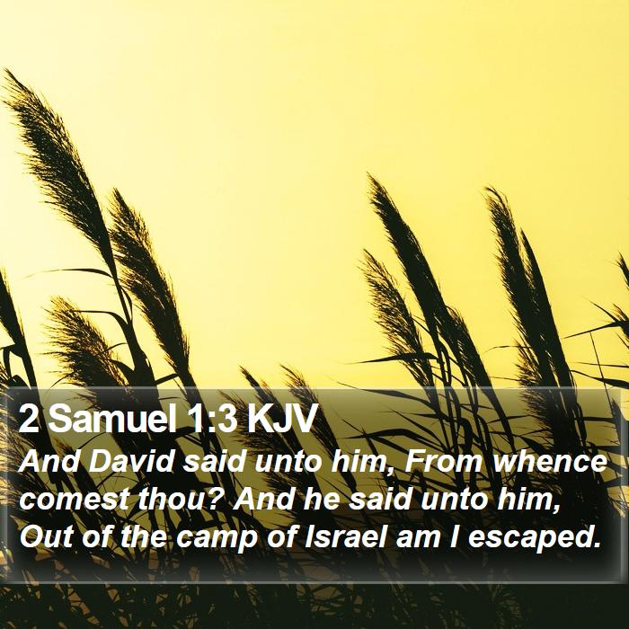 2 Samuel 1:3 KJV Bible Study