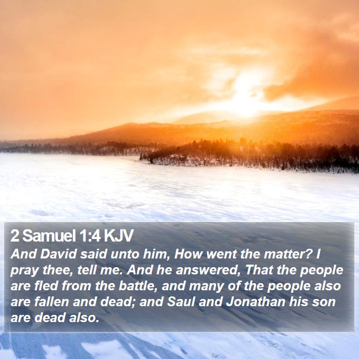 2 Samuel 1:4 KJV Bible Study