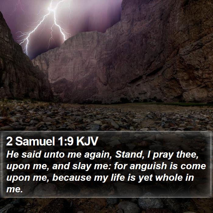 2 Samuel 1:9 KJV Bible Study