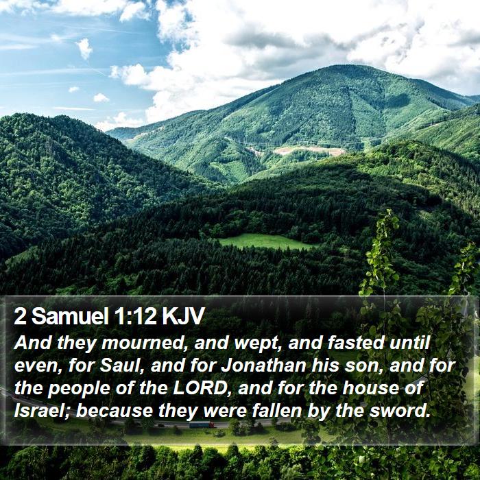 2 Samuel 1:12 KJV Bible Study