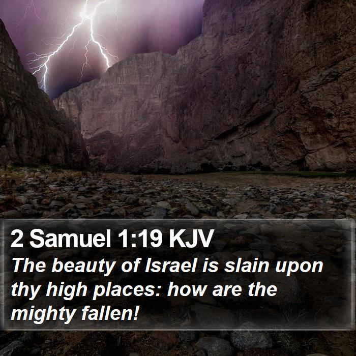 2 Samuel 1:19 KJV Bible Study