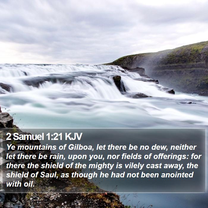 2 Samuel 1:21 KJV Bible Study