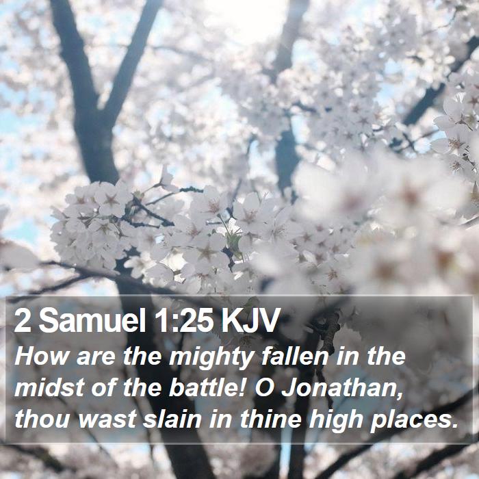 2 Samuel 1:25 KJV Bible Study